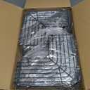 Corner Shower Caddy Tension Pole Adjustable 29124 Inch, 4 Tier Rustproof Shower Organizer Shelf Rack, Quick Installation Bathroom Storage Shower Caddy Corner Pole, Black