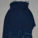 PRETTYGARDEN Women's 2025 Summer Formal Wedding Guest Dresses One Shoulder Spaghetti Strap High Slit Maxi Bodycon Dress Small