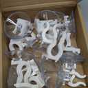 16 Pieces Window Candle Holder Clamps Candle Suction Cups Holder Suction Cups with Clamps for Christmas Party Candle Lamp