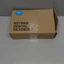 Veise Keyless Entry Door Lock with 2 Lever Handles - Electronic Keypad Deadbolt, Auto Lock, Back Lit & Easy Installation Design, Front Door Handle Sets, Satin Nickel