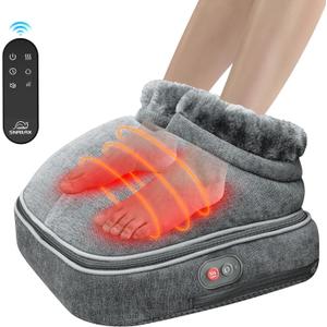 Snailax Shiatsu Foot Massager Machine with Heat, Electric Feet Massage for Deep Kneading Therapy, Plantar Fasciitis Relief and Circulation,Relax for Home or Office Use, Foot Warmers for Women,Men
