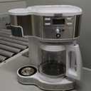 Hamilton Beach 2-Way Programmable Coffee Maker, 12 Cup Glass Carafe And Single Serve Coffee Maker, White with Stainless Steel Accents, 49933