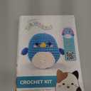 Original Squishmallows Bebe the Bluebird Crochet Kit, Includes Yarn, Crochet Hook, Starter Hooks, Step-By-Step Tutorials, Exclusive Crochet Kit For Beginners, DIY Craft, Crochet Kits, Great Teen Gifts