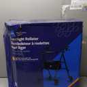 Medline Superlight Aluminum Rollator, Black - Ultra-Lightweight, Foldable & Durable Mobility Walker