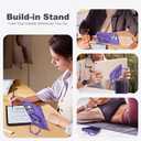 TIANLI Designed for iPhone 15 Pro Max Case with Magnetic Invisible Ring Stand [Compatible with Mag-Safe] [Military Drop Protection] Shockproof Anti-Slip Cover for Women,Purple