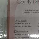 palassio Beige Queen Size Quilt Set, Muslin Cotton Shell Down-Alt Poly Filling, Soft Shabby Chic Rustic Farmhouse Country Bedspread, Lightweight Textured Gauze Coverlet, Lightweight Bedding, 2 Shams 