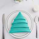 Bailarina Cloth Napkins Set of 40,17x17 inches Dinner Napkins Cloth Washable,Polyester Square Table Cloth Napkin Bulk with Hemmed Edges Ideal for Banquets, Parties and Weddings-Turquoise