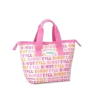 Swig Life Lunchi Lunch Box, Waterproof and Insulated Lunch Box for Women with Wide Bottom, Zipper Closure, Back Pocket and Top Handle in Howdy Yall