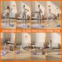 Pilates Board,Pilates Reformer Sets, Multifunctional Abdominal Pilates Board for Home Workout Equipment, Portable Foldable Ab Board Trainer Pilates Exercise Machine,Pilates Board for Women (Purple)