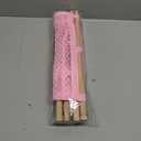 Headband Holder, 17x50in Bow Holder for Girls Hair Bows W/ 2 Mesh Pockets & 24 Metal Hooks, Baby Headband Bow Organizer, Wall Hanging Hair Accessories Storage for Toddler Room Nursery Decor(Pink)