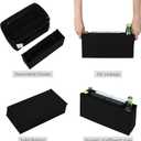 Purse Organizer Insert, Felt Purse Organizer with Zipper and Sewn Bottom Insert, Fit Speedy Neverfull Graceful,6 Sizes