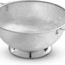 Bellemain Colander for Kitchen  5 Qt Stainless Steel Strainer with Handle - 18/8 Pasta Strainer Bowl for Pasta, Spaghetti, Vegetables, Fruit, and Pot Draining - Stainless Steel Colander