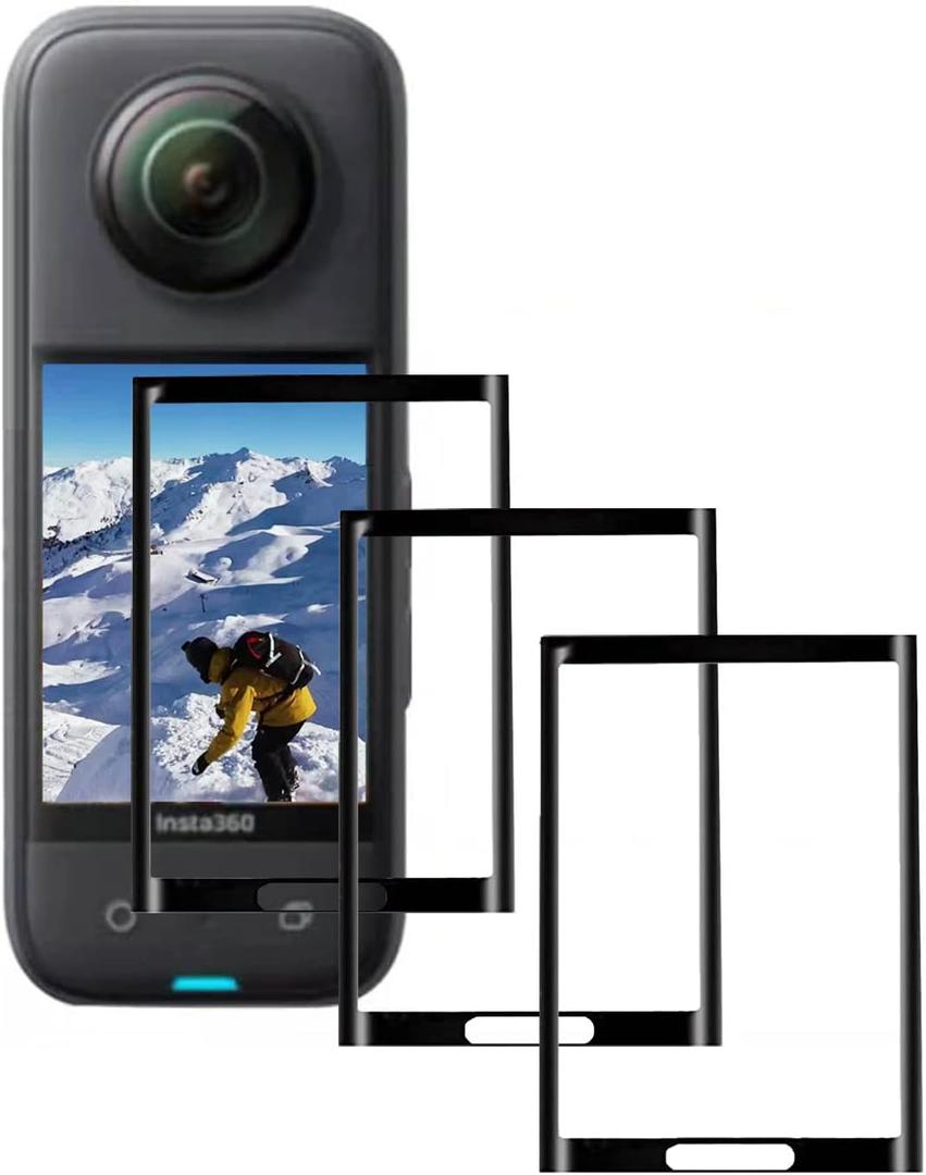 4 x Screen Protector for Insta360 X3 Anti-scratch Tempered Glass Clera Hard Protective Film Cover (3pack)