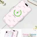 2 x Jusy Compatible with iPhone 7/8/SE Bow Phone Case, Cute Clear Ribbon Bowknot Pattern Aesthetic Soft TPU Transparent Cases - Colorful