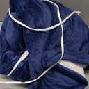 Homemate Heated Blanket Electric Throw - 50/''x60/'' Heating 1/2/4/6/8 Hours Auto-Off 10 Heat Level Over-Heat Protection Flannel Sherpa Heater ETL Certification, Blue