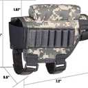 2 x Rifle Buttstock, Hunting Shooting Tactical Cheek Rest Pad Ammo Pouch with 7 Shells Holder