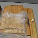 Bread Box for Kitchen Countertop, Double Layer Bamboo Bread Storage Container for Homemade Bread, Roll Top Bread Box with 3 Adjustable Height for Kitchen Counter, White Breadbox Organizer