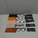 5 Pack Reading Glasses For Women,Blue Light Blocking Computer Reader Spring Hinge Eyeglasses, +1.5x