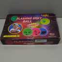 24 Pieces Light Up Bouncy Ball Light up Spike Rubber Ball Sensory Toy Flashing Spiky Sensory Stress Balls for Party Favors Student Gifts School Rewards(Cordless) (type2)