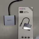 USB C to Dual HDMI Adapter 4K@60hz, Type C to HDMI Splitter Extended Display for MacBook/MacBook Pro Air Dell XPS13/15, Samsung Galaxy S9/S9+ [MST Mode (Extended displays) Only for Win OS]