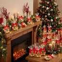 3 x Yexiya 50 Sets Valentines Wreath Candy Bags with Ribbon Bow Twist Ties and Long Clear Treat Bags for Party Favor Easter Wedding DIY Candy Wrapping Gifts Chocolate Bag(Red,2.4 x 21.7 Inch)