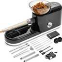 Cigarette Rolling Machine, Electric Pre Roll Machine, Automatic Preroll Cone Loader Filler Roller Packer with Pre Rolled Holder Case, Grinder, Filling Maker