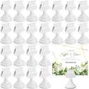 24 Pcs Wedding Table Number Holders Metal White Place Card Holder