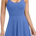 JAFINSY Womens Workout Tennis Dress with Built in Shorts and Bra Athletic Golf Activewear for Exercise Medium