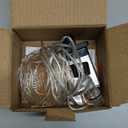 Minetom Fairy Lights Plug in, 33Ft 100 LEDs Waterproof Silver Wire Firefly Lights, Adaptor Included, Starry String Lights for Wedding Indoor Outdoor Christmas Patio Garden Decoration, Warm White