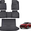 TPE Floor Mats & Cargo Liner for Hyundai Tucson 2022-2026 (No Hybrid Models) All-Weather Protection | Full Coverage | Odorless Car Mats & Trunk Tray Custom Fit Set Accessories - Black