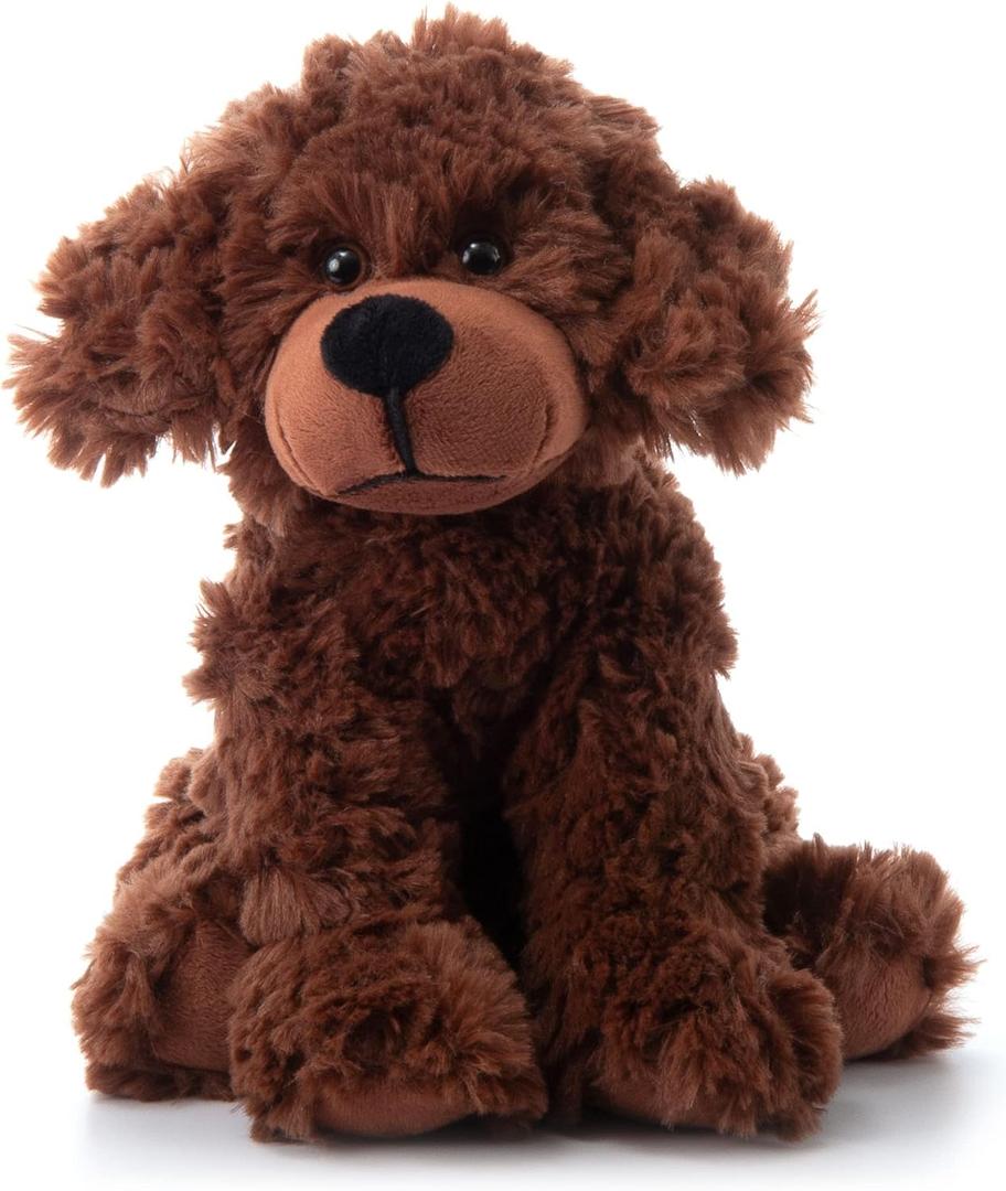 The Petting Zoo Scruffy Dog Stuffed Animal, Gifts for Kids, Chocolate Brown Dog Plush Toy 10 Inches The Petting Zoo Scruffy Dog Stuffed Animal, Gifts for Kids, Chocolate Brown Dog Plush Toy 10 Inches