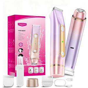 2-in-1 Electric Razor for Pubic Hair & Body