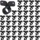 Briwooody 50 Pack 1/2 Inch Pex Suspension Pipe Clamps Tubing Supports for Pex, Copper, Cpvc Pipe, Butterfly Style(Black)