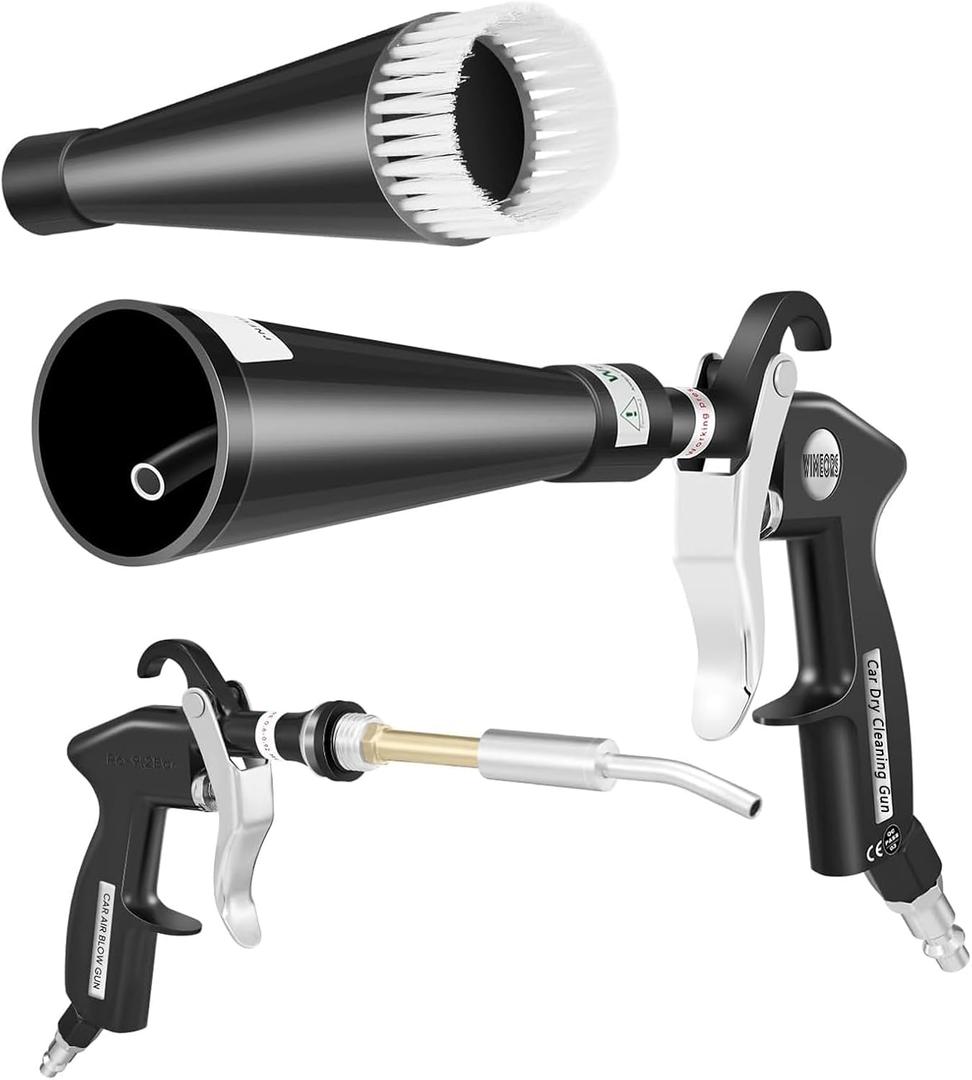 Car Cleaning Detailing Interior Dryer Air Blow,Car Detailing Kit Interior Cleaner, Car Detailing Tools for Quickly Blowing Out Dirt and DustWorking with Air