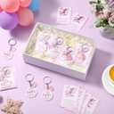 20 Sets Breast Cancer Awareness Gifts, No One Fights Alone Keychain with Pink Fight Ribbon Boxing Glove, Fight Hope Love Card (Glove)