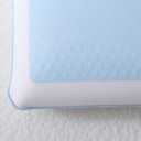 Cool Gel Cooling Pillow for Sleeping, Queen Size Cooling Memory Foam Pillow for Hot Sleepers, Reversible Ergonomic Design, Pressure Relief, Spine Alignment, Side, Back Contouring Support