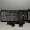 dbest products Stair Climber Cruiser Cart Shopping Grocery Rolling Folding Laundry Basket on Wheels Foldable Utility Trolley Compact Lightweight Collapsible, Black