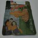 PAKEWAY Cat Litter Trapping Mat 16 x 24inch, Non Slip, Original Design Artist Cat Litter Mat Inspired by Famous Paintings