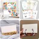 2 x 5 x 7 Blank White Card Stock (Set of 50) Thick Paper - 90lb Flat Cards Stock Printer Paper for Make Your Own DIY Invitations, Note, Greeting, Table Cards - Writing, Stamping, Drawing, Painting