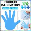 MotiMind 1000 Pcs Earth Day Bulletin Board Decorations Blue Green Hand Shaped Sticky Notes Bulk One World Together Classroom Decorations for Student School Classroom Publicity Events, 20 Sets