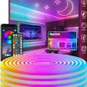 32.8Ft Led Rope Lights, Flexible Neon Lights Control with App/Remote, Multiple Modes, IP65 Outdoor RGB Waterproof, Music Sync Gaming Light Strip for Bedroom Decor