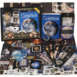 Funto Scrapbooking Kit(154 PCS), Cosmic Series-Cosmic Mystery, Perfect for Bullet Scrapbooking Materials, Planner DIY Arts Craft Collage