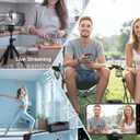 SYNCO XView Selfie Monitor Screen for iPhone & Android, Wireless 4K/1080p Magnetic Back Camera Vlog Monitor with 164FT Range, Built-in Speaker for YouTube TikTok Live Streaming (Black)