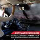 1-Piece Windshield Sunshade Foldable Car Front Window Sun Shade for Most Cars SUV Truck - Best Heat Shield Auto Reflector Cover - Blocks Max UV Rays & Keeps Your Vehicle Cool - Medium Fit