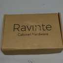 Ravinte 20 Packs (10 Pairs) 3/8" Inset Matte Black Cabinet Hinge,Self Closing Hinges for Kitchen/Bathroom/Furniture Cabinets & Doors,Decorative Cabinet Hardware Kitchen Cabinet Hinges with Door Bumper