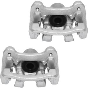 2x Brake Caliper with Bracket Compatible with 2011-2015 Hyundai Sonata, 2011-2015 Kia Optima|Brake Calipers for 19-B6457 & 19-B6456|Rear Brake Caliper Driver and Passenger Side