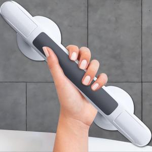 12-Inch Shower Handle, Bathtub Safety Aids for Disabled and Elderly, Safety Grab Bar Suction Cup, Heavy Duty No Drilling Removable Shower Handrails for Seniors, Medium