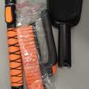 Eazy2hD 3 in 1 Silicone Snow Brush with Ice Scrapers, 39.37" Extendable Window Ice Removal with Squeegee for Windshield, 360 Pivoting Brush Head Cleaner Tool for Car, Truck, SUV (Small)