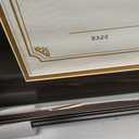 GraduationMall 11x14 Diploma Frame with Black over Gold Mat or Display 15x18 Certificate without Mat,Solid Wood & UV Protection Acrylic,Cherry Finish with Gold Trim