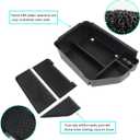 MARCHFA Center Console Organizer Tray Compatible for 2022 2023 2024 2025 2026 Kia EV6 Accessories Armrest Storage Box Tray Organizer Insert (Black)